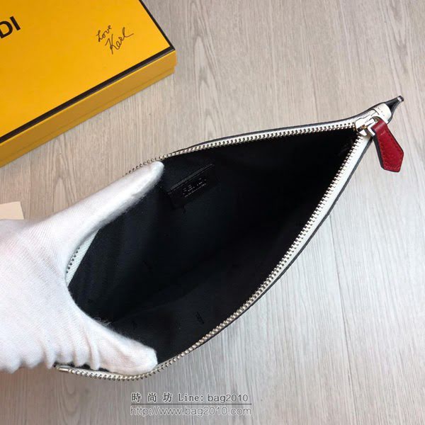 FENDI最新款手包 原單品質 進口小牛皮 小怪獸 芬迪手拿包 logo皮信封手包  fdz2124